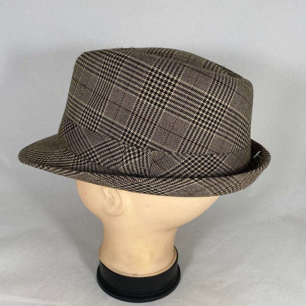 DECREE Diamond Crown Fedora Hat Stingy Brim NWOT - Picture 10 of 12